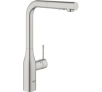 Смеситель для кухни Grohe Essence с вытяжным изливом 2jet, суперсталь 30504DC0
