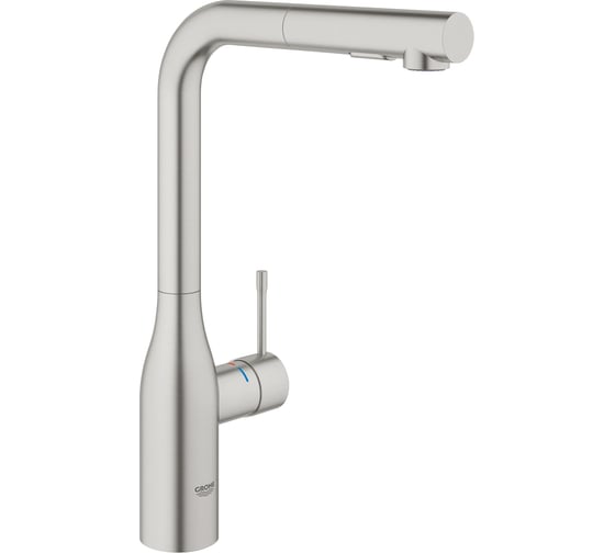 Смеситель для кухни Grohe Essence с вытяжным изливом 2jet, суперсталь 30504DC0