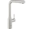 Смеситель для кухни Grohe Essence с вытяжным изливом 2jet, суперсталь 30504DC0 1