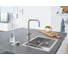 Смеситель для кухни Grohe Blue Home с системой фильтрации, охлаждения и газирования воды, Wi-Fi, суперсталь 31543DC0 7