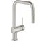 Смеситель для кухни Grohe Minta с вытяжным душем, U-образный излив, суперсталь 32322DC2 1