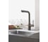 Смеситель для кухни Grohe Essence с вытяжным изливом 2jet, темный графит матовый 30504AL0 5