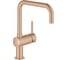 Смеситель для кухни Grohe Minta с поворотным U-изливом, теплый закат матовый 32488DL0 1