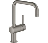 Смеситель для кухни Grohe Minta с поворотным U-изливом, темный графит матовый 32488AL0
