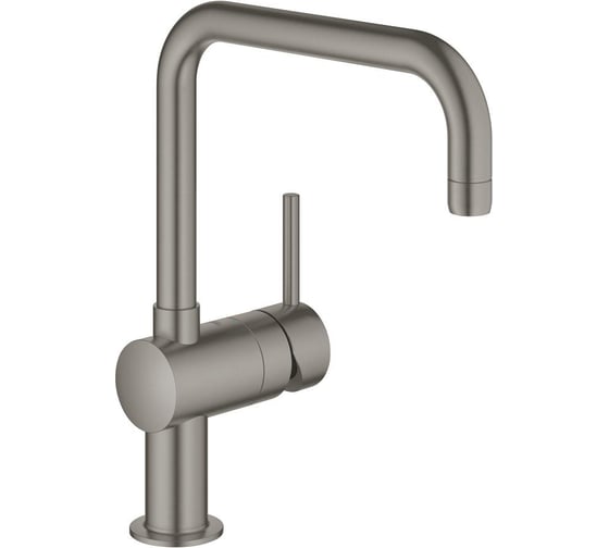 Смеситель для кухни Grohe Minta с поворотным U-изливом, темный графит матовый 32488AL0