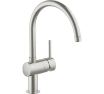 Смеситель для кухни Grohe Minta с поворотным C-изливом, суперсталь 32917DC0