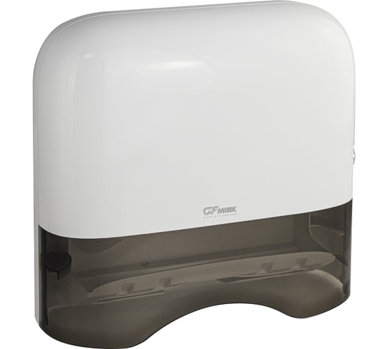 Диспенсер для бумажного полотенца GFmark Z сложения, с ключом, PREMIUM, из АБС пластика, цвет БЕЛЫЙ 9936