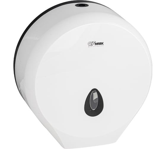 Диспенсер для туалетной бумаги в рулонах GFmark с ключом, из АБС пластика, цвет БЕЛЫЙ 9927