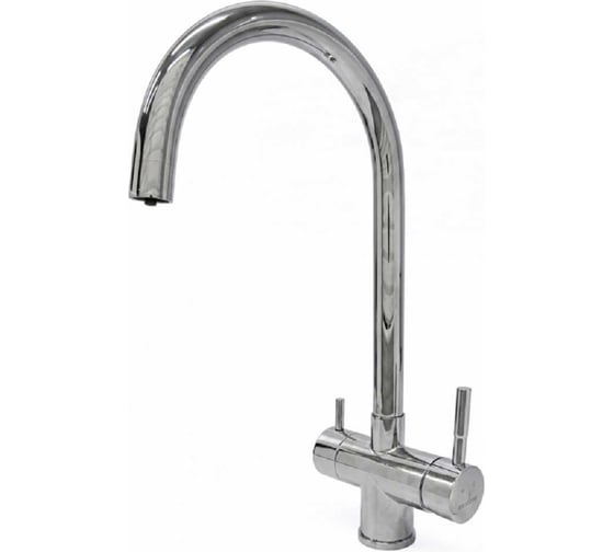 Смеситель для кухни MIXLINE 35k МЛНС-0326Х трубчатый излив, подкл.к фильтру, п/гайку ХРОМ 558785