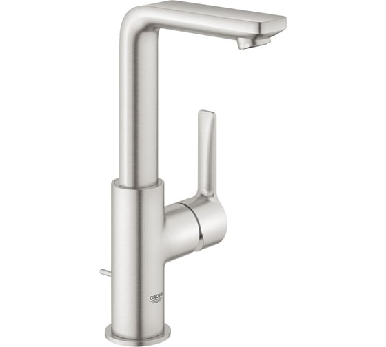 Смеситель для раковины Grohe Lineare с донным клапаном, L-Size, суперсталь () 23296DC1