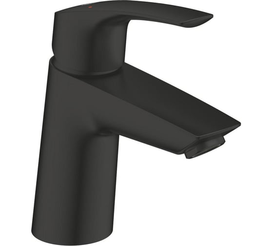 Смеситель для раковины Grohe Eurosmart, с нажимным донным клапаном, матовый чёрный () 239682433
