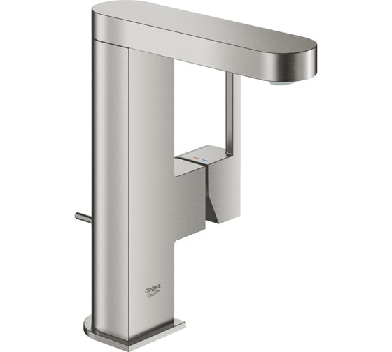 Смеситель для раковины Grohe Plus с донным клапаном, M-Size, суперсталь () 23871DC3