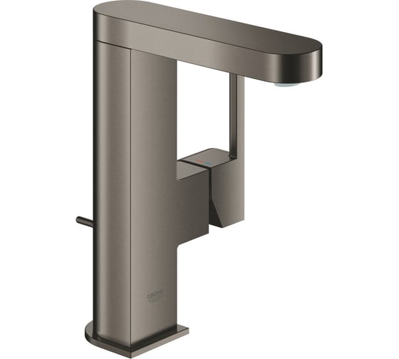 Смеситель для раковины Grohe Plus с донным клапаном, M-Size, темный графит матовый () 23871AL3