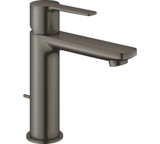 Смеситель для раковины Grohe Lineare с донным клапаном, S-Size, темный графит матовый () 32114AL1