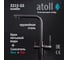 Кран комбинированный atoll (хол/гор + питьевая)  2215-GS (оружейная сталь) ATOFCM903 2