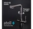 Кран комбинированный atoll (хол/гор + питьевая)  2215-GS (оружейная сталь) ATOFCM903 3