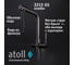Кран комбинированный atoll (хол/гор + питьевая)  2215-GS (оружейная сталь) ATOFCM903 4