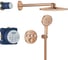 Душевая система Grohe Grohtherm SmartControl с термостатом для душа, теплый закат глянец 34863DA0 1