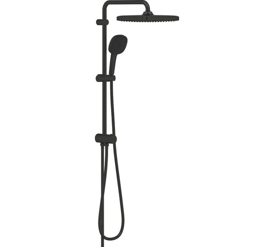 Душевая система Grohe Tempesta System 250 Cube Flex с переключателем, матовый чёрный () 269762431