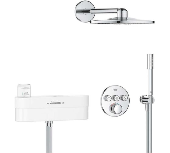 Душевая система Grohe SmartControl Purefoam с термостатом для душа, хром () 1058120000