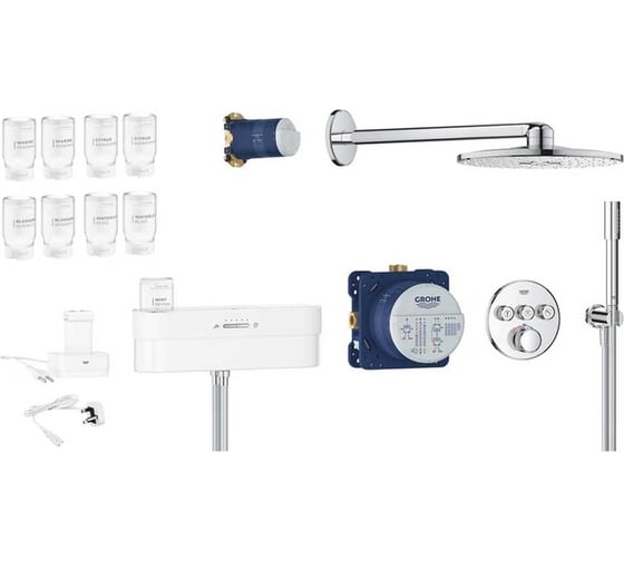 Душевая система Grohe SmartControl Purefoam с термостатом для душа, хром () 1058120000