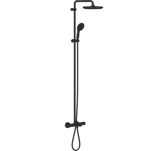 Душевая система Grohe Tempesta System 250 с термостатом для ванны, матовый чёрный () 266722431