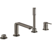 Смеситель для ванны Grohe Lineare на 4 отверстия, на край ванны, темный графит матовый () 19577AL1