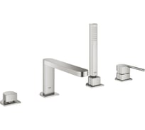 Смеситель для ванны Grohe Plus на 4 отверстия, на край ванны, суперсталь () 29307DC3