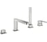 Смеситель для ванны Grohe Plus на 4 отверстия, на край ванны, суперсталь () 29307DC3 1