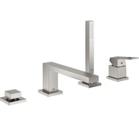 Смеситель для ванны Grohe Eurocube на 4 отверстия, на край ванны, суперсталь () 19897DC1