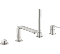 Смеситель для ванны Grohe Lineare на 4 отверстия, на край ванны, суперсталь () 19577DC1