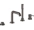 Смеситель для ванны Grohe Essence на 4 отверстия, на край ванны, темный графит глянец () 19578A01 1