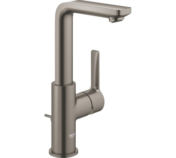 Смеситель для раковины Grohe Lineare, с донным клапаном, L-Size, темный графит матовый 23296AL1