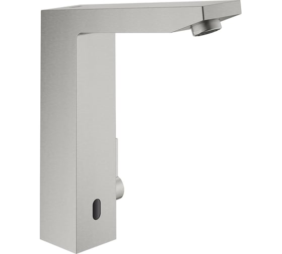 Смеситель для раковины Grohe Eurocube E инфракрасный, с регулировкой температуры, питание от батареи 6V, суперсталь () 36441DC0