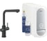 Смеситель для кухонной мойки Grohe Blue Home с системой фильтрации, охлаждения и газирования воды, Wi-Fi, черный бархат () 31539KS0 1