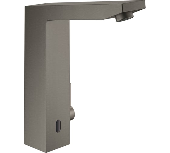Смеситель для раковины Grohe Eurocube E инфракрасный, с регулировкой температуры, питание от батареи 6V, темный графит матовый 36441AL0
