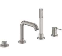 Смеситель для ванны Grohe Essence на 4 отверстия, суперсталь 25251DC1