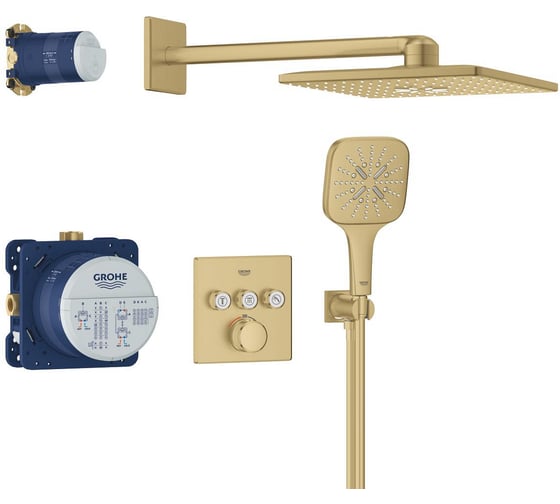 Душевая система Grohe Grohtherm SmartControl с термостатом для душа, холодный рассвет матовый () 34864GN0