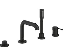 Смеситель для ванны Grohe Essence на 4 отверстия, фантомный чёрный () 25251KF1
