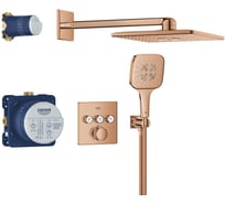 Душевая система Grohe Grohtherm SmartControl с термостатом для душа, теплый закат глянец () 34864DA0