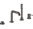 Смеситель для ванны Grohe Essence на 4 отверстия, темный графит глянцевый () 25251A01 1