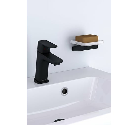 Смеситель для умывальника Ravak TD F 013.20 с донным клапаном, черный X070149