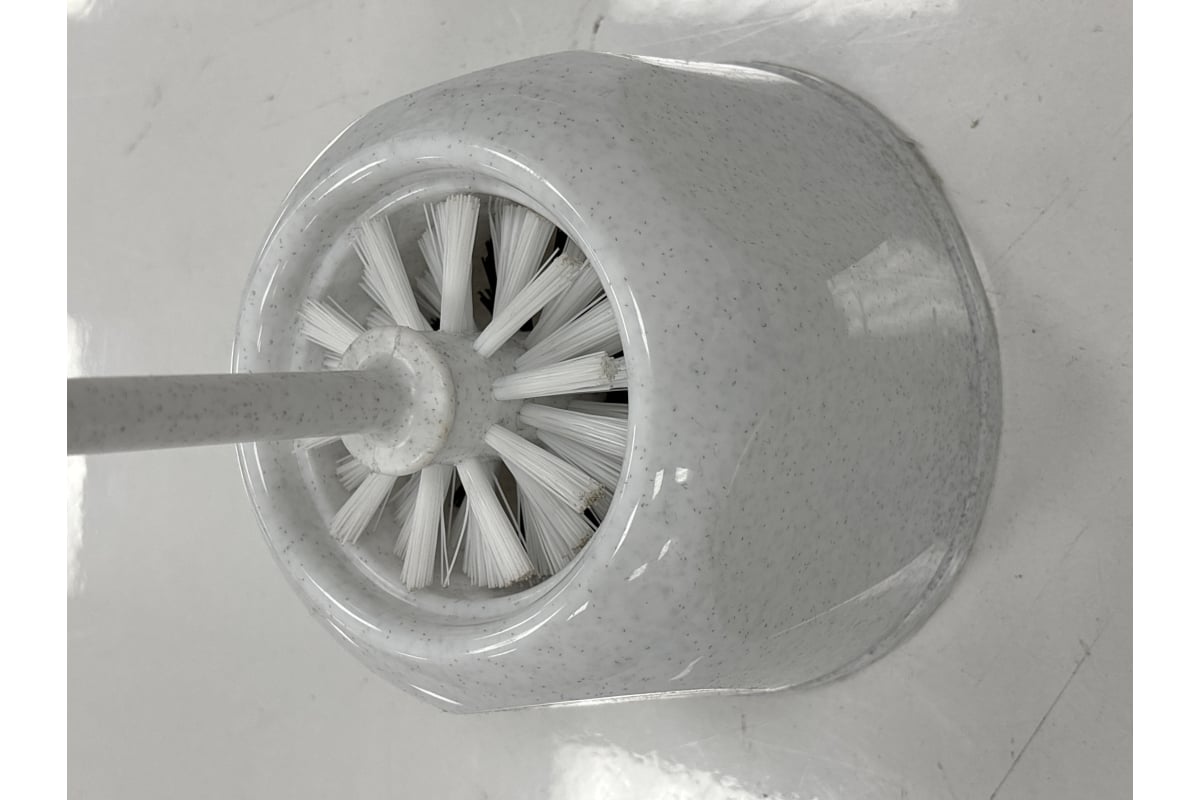 Туалетный ерш РемоКолор Стандарт с подставкой, пластиковый, мрамор 60-0 ...