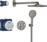 Душевая система Grohe Grohtherm SmartControl с термостатом для душа, темный графит матовый 34863AL0 1
