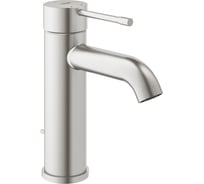 Смеситель для раковины Grohe Essence S-Size II с донным клапаном, суперсталь 23589DC1