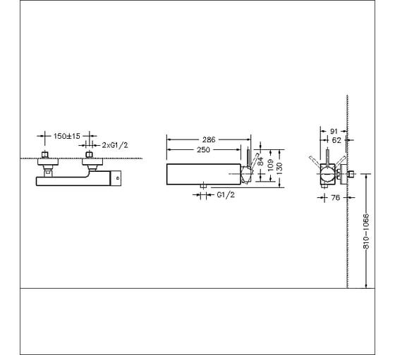 Смеситель для душа Bravat Arc F96061C-01-ENG