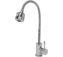 Смеситель для кухни MIXLINE 35k МЛНС-0302Х гибкий металлический излив, под гайку ХРОМ 558778