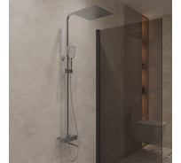 Душевая стойка с термостатом Oliveeka D, хром OL-739901-CR