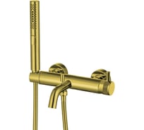 Cмеситель для ванны ALLEN BRAU 5.31D10-GB PRIORITY излив, душ.набор, браш.золото (366991) 00366991