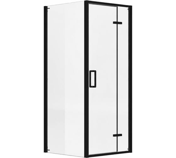 Душевой уголок KOHR Stein 2000x1000x1000 мм, черный матовый KST1010MB